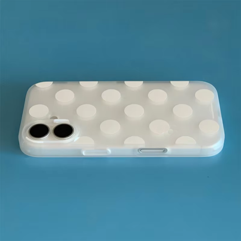 Korean White Polka Dots Froste - Phone Cases Xr Iphone ulasan dan harga