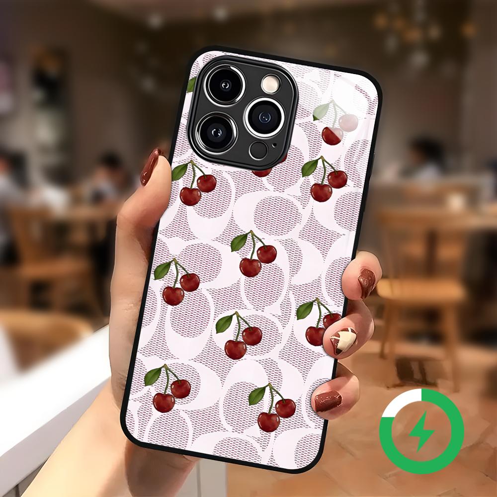 Cherry Luxury Pattern Phone Ca - Phone Cases Xr Iphone ulasan dan harga