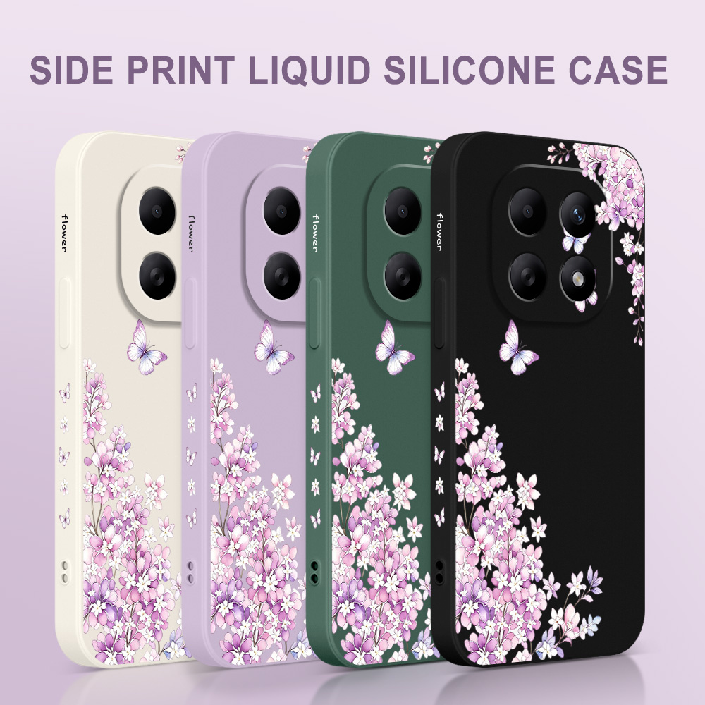 Violet Floral Phone Case For X - Phone Cases Xiaomi 15 ulasan dan harga