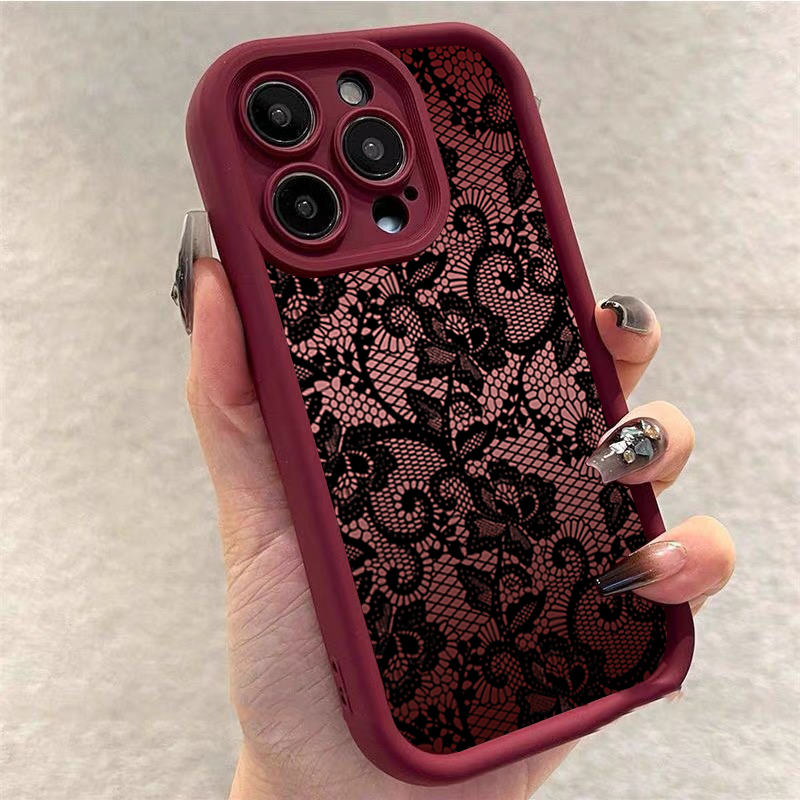 Elegant Lace Floral Phone Case - Phone Cases Xr Iphone ulasan dan harga