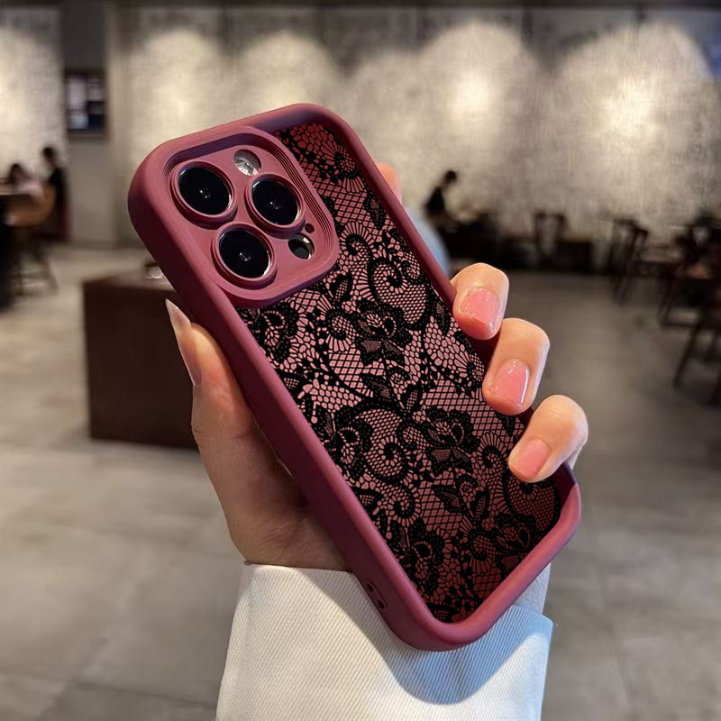 Elegant Lace Floral Phone Case - Phone Cases Xr Iphone ulasan dan harga