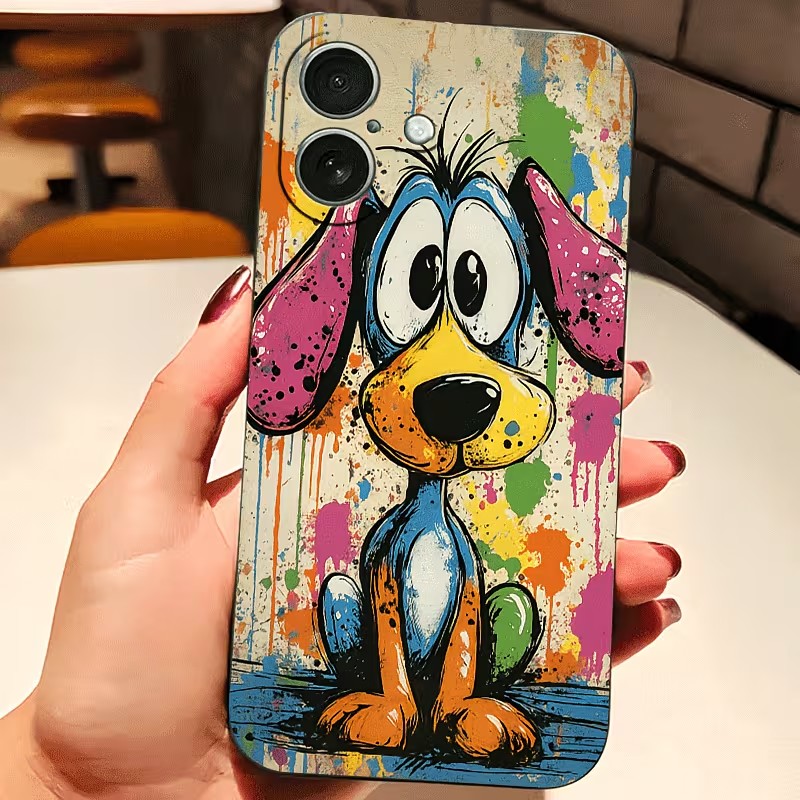 Graffiti Colored Puppy TPU Pho - Phone Cases Xr Iphone ulasan dan harga
