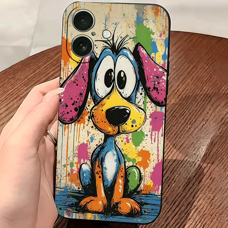 Graffiti Colored Puppy TPU Pho - Phone Cases Xr Iphone ulasan dan harga