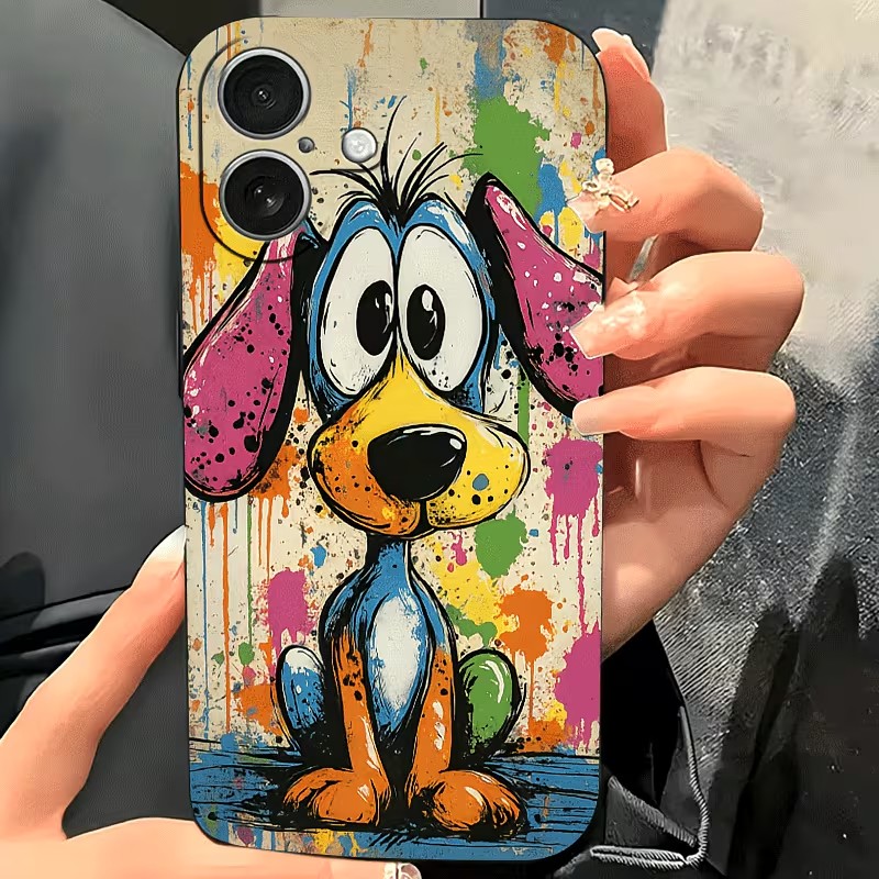 Graffiti Colored Puppy TPU Pho - Phone Cases Xr Iphone ulasan dan harga