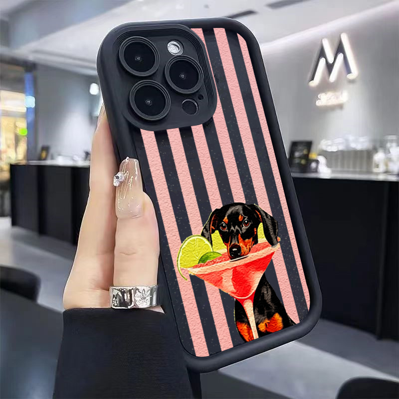 Cute Dog Striped Print Shockpr - Phone Cases Xiaomi 15 ulasan dan harga