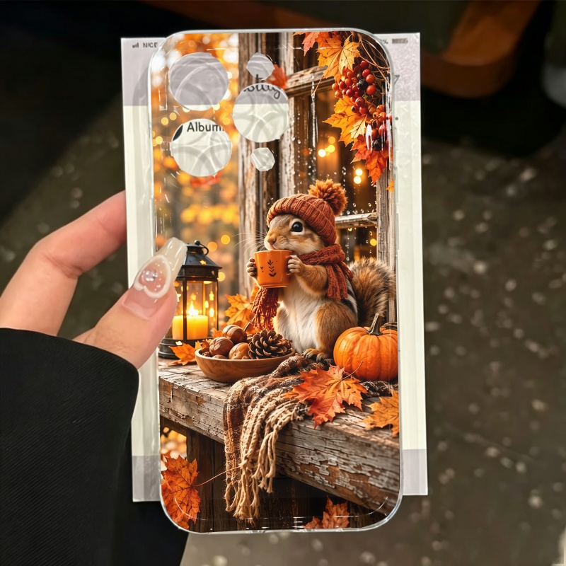 Cartoon Animal Squirrel Silico - Phone Cases For Iphone 16 ulasan dan harga