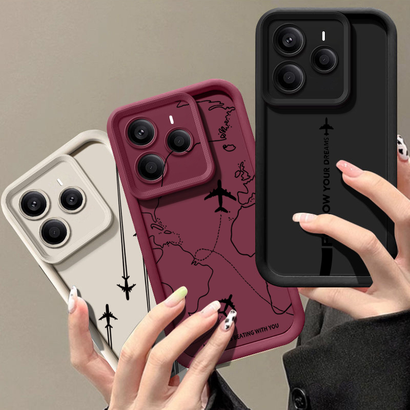 Airplane Route Pattern TPU Pho - Phone Cases Xiaomi 15 ulasan dan harga