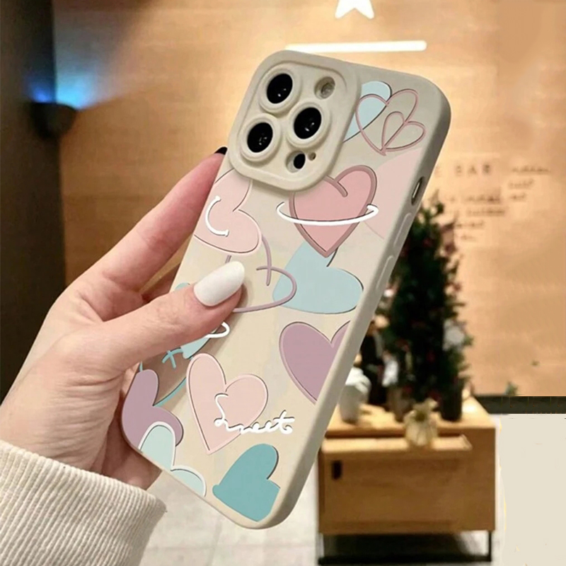 Soft TPU New Heart Design Phon - Phone Cases Xr Iphone ulasan dan harga
