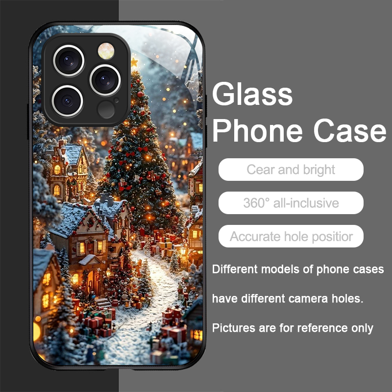 Christmas Tree Gift Snowy Town - Phone Cases Xr Iphone ulasan dan harga