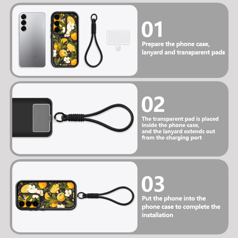 Flower Pattern Lanyard Phone C - Phone Cases Galaxy A16 5G ulasan dan harga