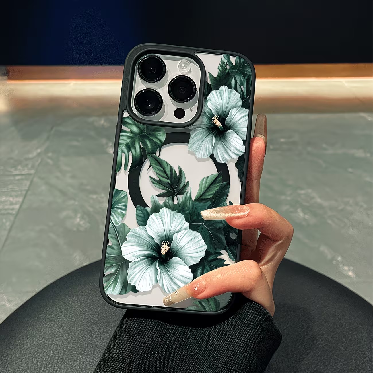 Green Floral Print Phone Case  - Phone Cases Xr Iphone ulasan dan harga